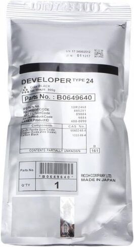 B0649640 Black Developer Type 24 متوافق مع Aficio AF 1060 1075 2051 2060 2075 MP5500 MP6000 MP7001 MP6001 MP6002 MP6500 MP7000 in Saudi Arabia