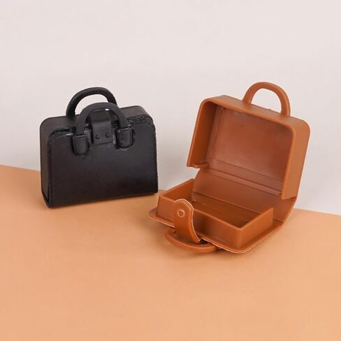 Hemoton Miniature Dollhouse School Desk Chair Set with School Bags - 2 Tables, 2 Chairs, 2 Bags - Perfect for Dollhouse Decor, Mini Supplies, and Collectors in Saudi Arabia