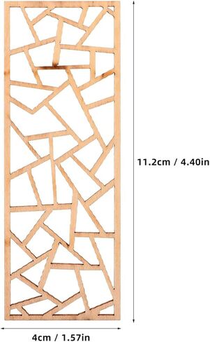 Miniature Screen Decor Wooden Screen 6pcs Dollhouse Furniture Chinese Screen Panel Divider Desktop Window Pane Dollhouse Room Privacy Divider Photo Prop B in Saudi Arabia