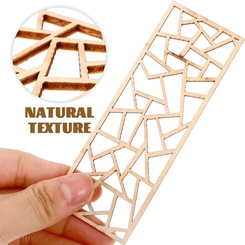 Miniature Screen Decor Wooden Screen 6pcs Dollhouse Furniture Chinese Screen Panel Divider Desktop Window Pane Dollhouse Room Privacy Divider Photo Prop B in Saudi Arabia