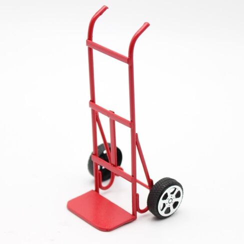 1/12 مصغرة Dollhouse Hand Cart Mini Model لعيد الميلاد غرفة الطعام ديكور المنزل الدعائم (Red) in Kuwait