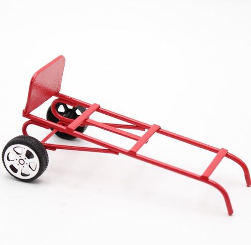 1/12 مصغرة Dollhouse Hand Cart Mini Model لعيد الميلاد غرفة الطعام ديكور المنزل الدعائم (Red) in Kuwait