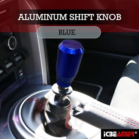 مقبض ناقل الحركة من الألومنيوم الكروم الجديد من ICBEAMER مقاس 2.5 بوصة، يناسب مركبات النقل اليدوي الأوتوماتيكية و4 و5 و6 سرعات، مقبض ناقل الحركة الداخلي للسيارة، قطع غيار السيارات، قطعة واحدة in Kuwait