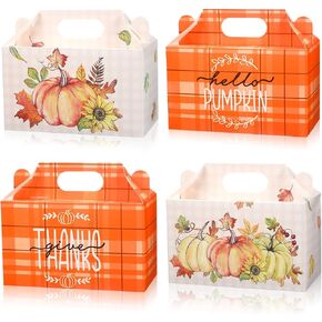 Pasimy 24 Fall Party Candy Candy Boxes حفلة عيد الشكر صناديق الخريف حصاد اليقطين Maple Leac in Kuwait