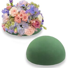 2 PCS FOAM FOAM نصف الكرات 5.51 "WX2.76" H ، الستايروفوم الزهرة الخضراء لترتيبات الزهور الطازجة والاصطناعية ، كتل الرغوة الأزهار الجافة الجافة لحفل الزفاف ، عيد ميلاد ، ديكور الحفلات (5.51 ″) in Saudi Arabia