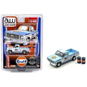 Auto World 1978 Chevy C-10 with 2 Barrels Gulf 2023 New York Toy Fair Limited Edition 1:64 Scale Die-Cast Model CP8055 in Saudi Arabia