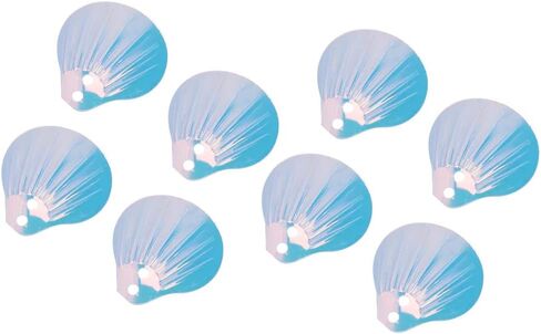 Topincn 500pcs الترتر الأبيض الصوفي الأبيض ، PVC Shell Shorth Severeal Sevel in Saudi Arabia
