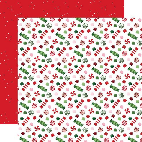 Echo Park Paper Delivery Santa's Christmas: حلو مثل Sugar Candies 12x12 ورقة منقوشة ، متعددة in Saudi Arabia