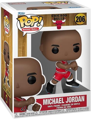 فونكو بوب! NBA: Bulls - Michael Jordan - ('89) "The Shot - Finyl Figure - فكرة الهدية - البضائع الرسمية - ألعاب للأطفال والكبار - عشاق الرياضة - نموذج نموذج لهواة الجمع in Kuwait