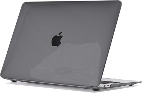 Compatible with MacBook Air 13 inch Case 2021 2020 2019 2018 Release M1 A2337 A2179 A1932, Plastic Hard Shell Cover Keyboard Skin Screen Film for MacBook Air 13 Inch M1 Case, Crystal Black in Saudi Arabia