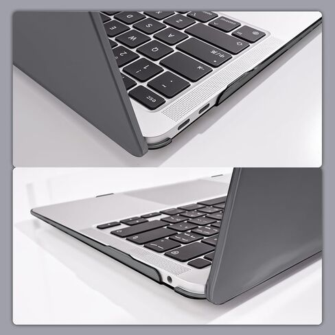Compatible with MacBook Air 13 inch Case 2021 2020 2019 2018 Release M1 A2337 A2179 A1932, Plastic Hard Shell Cover Keyboard Skin Screen Film for MacBook Air 13 Inch M1 Case, Crystal Black in Saudi Arabia