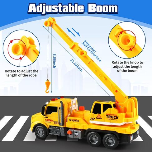 ألعاب Toddler Trucks ، شاحنة لعبة خلاط الأسمنت الكبيرة مع الأضواء والأصوات ، لعبة Boy Boy Truck لـ 3 4 5 6 سنوات ، هدايا عيد ميلاد عيد الميلاد للبنين والبنات in Kuwait