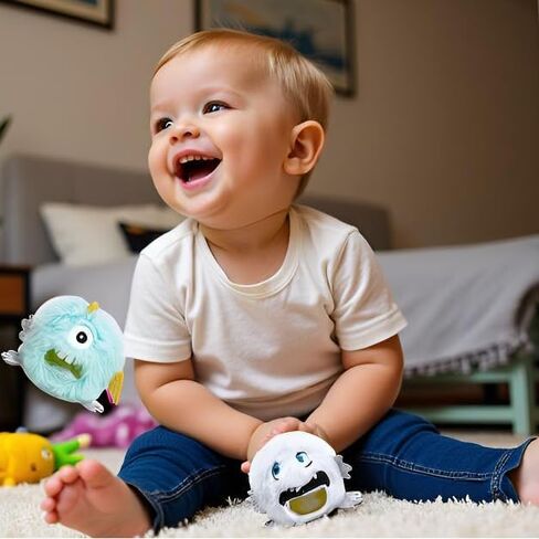 Squishy Toys Stress Balls, Plush Monster Fidget Toys for Kids Adults, Fidget Toys with Squishy Ball Inside Belly for Stress Relief, Calming, Focus, Autism and ADHD in Kuwait