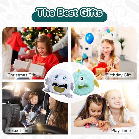 Squishy Toys Stress Balls, Plush Monster Fidget Toys for Kids Adults, Fidget Toys with Squishy Ball Inside Belly for Stress Relief, Calming, Focus, Autism and ADHD in Kuwait
