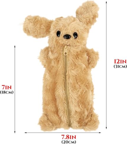 حالة قلم رصاص Plush Plush Plush - حقيبة فخمة لطيفة لعلامات الأقلام - حقيبة قرطاسية حيوانات حيوانية رائعتين للمكتب in Saudi Arabia