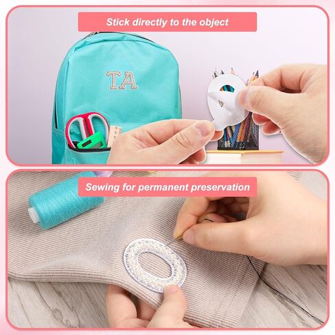 26 PCS Pearl Rhinestone Letter Patches ، A-Z-Z-Z Rhinestone Pearl Letter Patches Stick on ALPHABET RESTINGES ALPHABET FOR in Saudi Arabia