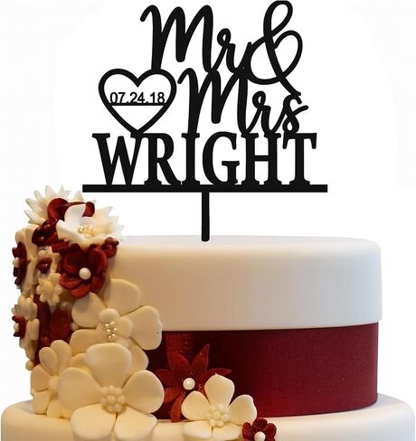 Wedding Cake Toppers - Custom Bride & Groom Design for Your Special Day - Mr & Mrs Cake Topper Brings a Special Touch to Weddings & Anniversaries- Make Your Celebration Unforgettable with Cake Toppers in Saudi Arabia