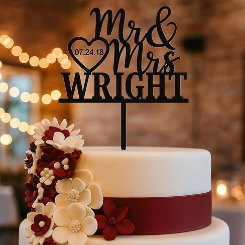 Wedding Cake Toppers - Custom Bride & Groom Design for Your Special Day - Mr & Mrs Cake Topper Brings a Special Touch to Weddings & Anniversaries- Make Your Celebration Unforgettable with Cake Toppers in Saudi Arabia