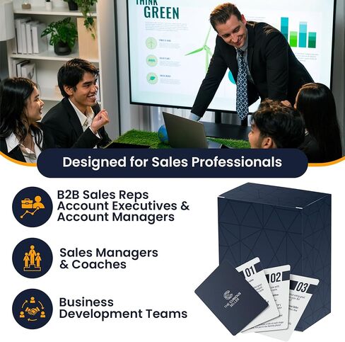 سطح المبيعات النهائي Deck: Master B2B Sales Discovery مع كتاب Pocket Playbook | ماذا تسأل وكيف تسألها | أسئلة للمساعدة في التأهل ، الملعب ، طلب الاعتراضات والإغلاق in Saudi Arabia