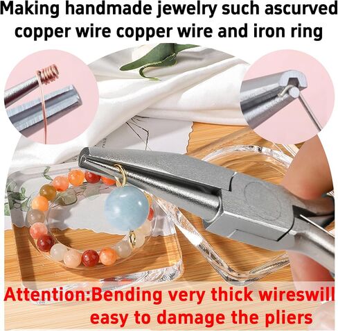 pson 4.8 Inch Round and Concave Nose Pliers, Wire Looping and Bending Tools for DIY Jewelry Making, Beading, Hobby Craft Projects(Black) in Saudi Arabia