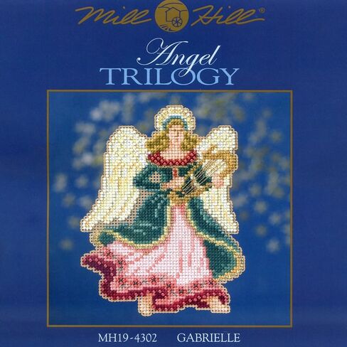 Gabrielle Bead Christmas Cross Stitch Kit Mill Hill 2014 Angel Trilogy in Saudi Arabia