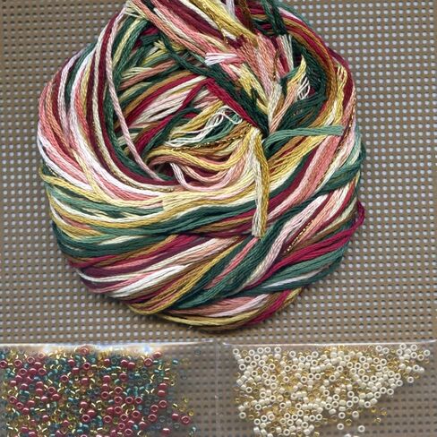 Gabrielle Bead Christmas Cross Stitch Kit Mill Hill 2014 Angel Trilogy in Saudi Arabia