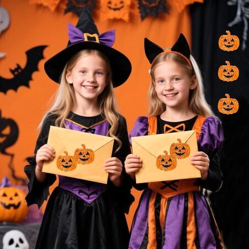 500 ٪ من ملصقات قرع الهالوين لفة - ملصقات الوجه بالليزر على شكل قرع بالليزر ، ملصقات ذاتية ، in Kuwait