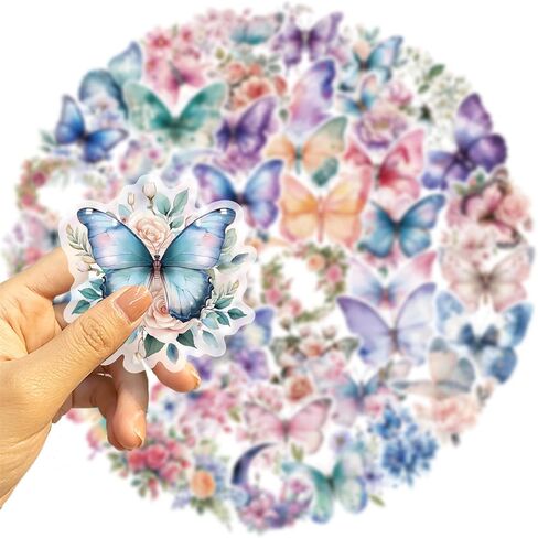 50pcs حزمة ملصقات الكوكب الشفافة ، شارات الفضاء الخارجي للنظام الشمسي الجمالي لهدايا الكمبيوتر المحمول للأطفال ملصقات نظام شمسي للحيوانات الأليفة للمراهقين لصالح حفل ​​دراجة الهاتف المحمول (Planet) in Kuwait