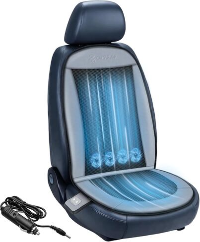 COMFIER Cooling Car Seat Cover Cushion for Car Front Seats, Black 12V Car Seat Cooling Pad, Front Seat Covers for Cars Trucks SUV Universal in Saudi Arabia