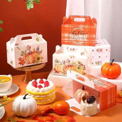 Pasimy 24 Fall Party Candy Candy Boxes حفلة عيد الشكر صناديق الخريف حصاد اليقطين Maple Leac in Kuwait