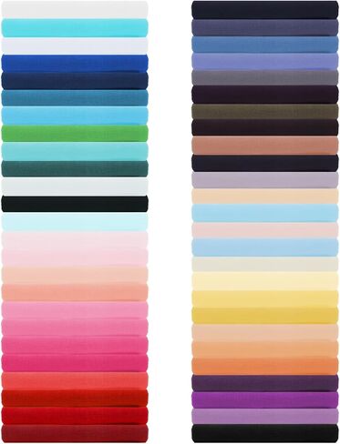 Fabric Squares, 100 Pcs 4 x 4 Inch Solid Color Quilt Fabric Scraps Color Bundles Patchwork Sewing Craft Precut Scrap for DIY Art Crafts Sewing Projects Making Supplies in Saudi Arabia