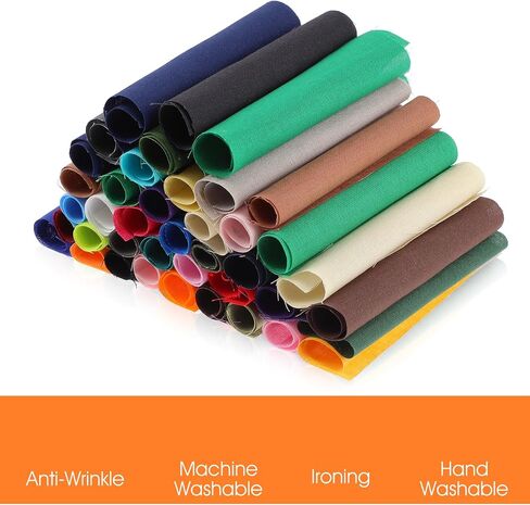 Fabric Squares, 100 Pcs 4 x 4 Inch Solid Color Quilt Fabric Scraps Color Bundles Patchwork Sewing Craft Precut Scrap for DIY Art Crafts Sewing Projects Making Supplies in Saudi Arabia