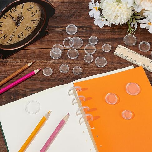 Benecreat 33pcs 3 أقراص ملزمة للكتاب البلاستيكي الأبيض ، وأقراص رابط مستديرة من أجهزة الكمبيوتر المحمولة DIY ومستلزمات Sclebooking Planner in Saudi Arabia