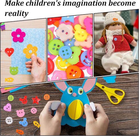 أزرار حرفية 200 مساءً ، زر ملون لـ Craft Round Heart Star Flower Flower Flats for DIY Crafts Handmade Ornament Fradons Haptoners for Scrapbooking Gifts in Saudi Arabia