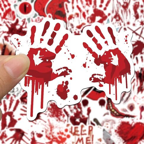 482pcs ملصقات عتيقة ملصقات رعب دموي للاصطدام من الهالوين scr.catbooking سريعة أجهزة الكمبيوتر المحمولة التزلج على أجهزة الكمبيوتر المحمولة. in Kuwait
