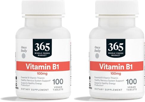 365 by Whole Foods Market, Vitamin B1 100Mg, 100 Tablets in Saudi Arabia