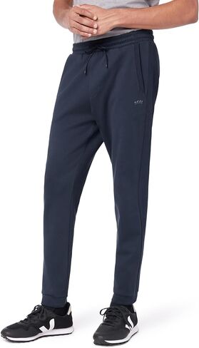 BOSS Men's Curved Logo Regular Fit Cuffed Sweatpants in Kuwait