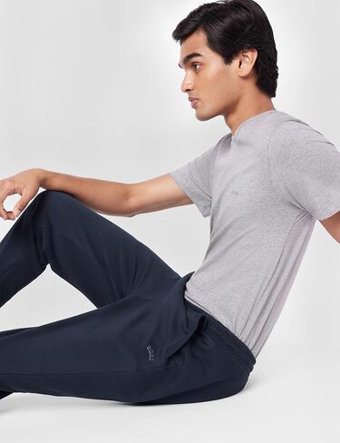 BOSS Men's Curved Logo Regular Fit Cuffed Sweatpants in Kuwait