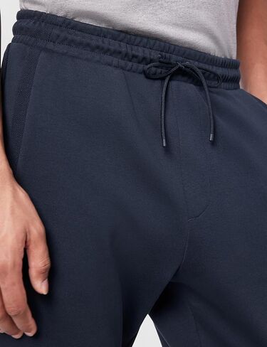 BOSS Men's Curved Logo Regular Fit Cuffed Sweatpants in Kuwait