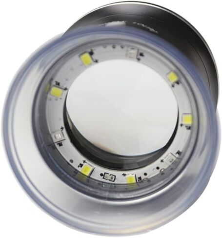 30x مقياس LED LOUPE مُضوء مع 6 أضواء أبيض 3 UV إعادة تكبير مقياس شبكية شبكية قابلة للتبديل من أجل PCB COIN COIN in Kuwait