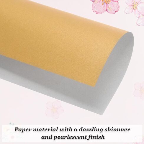 MECCANIXITY 100 Pcs Shimmer Cardstock Paper 6 Inch Length 6 Inch Width 80lb/120gsm Metallic for Art Supplies Crafting, Pink in Saudi Arabia