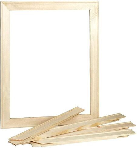 Naspiweiya DIY Solid Wood Canvas Kit 16x24 '' للطلاء بالرقم واللوحة الزيتية والرسم الماسي حسب عدد إطارات الفن الخشبي (40x60 سم) in Kuwait