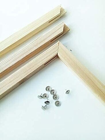 Naspiweiya DIY Solid Wood Canvas Kit 16x24 '' للطلاء بالرقم واللوحة الزيتية والرسم الماسي حسب عدد إطارات الفن الخشبي (40x60 سم) in Kuwait