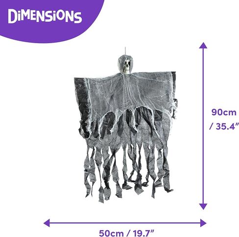 Twiddlers - 3 Decoration Hooton Headon Decoration 36 "مع أذرع قابلة للتوسيع ، زخارف هالوين مخيفة في الهواء الطلق ، هالوين عظمي ديكور شبح Grim Reaper ، ديكور عظمي في الهواء الطلق ، Haunted House Props in Kuwait