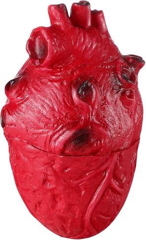 Fake Bloody Heart Prop, Life-Size Realistic Latex Heart Model for Halloween Haunted House Decoration, Pranks Scary Prop, Party Supplies in Saudi Arabia