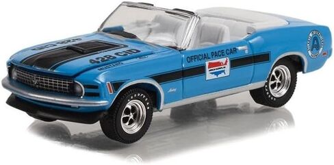 Greenlight 1970 Ford Mustang Mach 1 428 Cobra Jet Convertible Atlanta International Raceway Hobby Hobby Exclusive Series 1/64 Diecast Model Car in Saudi Arabia