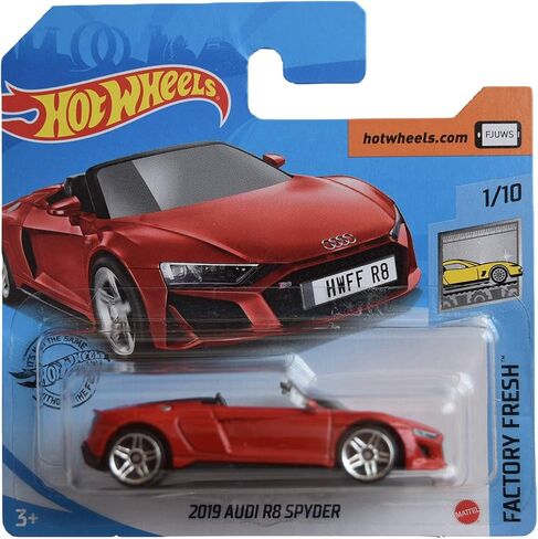 Hot Wheels 2019 Audi R8 Spyder ، [Red] Fresh Fresh 1/10 Short in Saudi Arabia