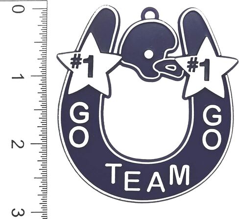 Go Team Go Horseshoe 2.5 "× 2.75" (أبيض/فضي) in Kuwait