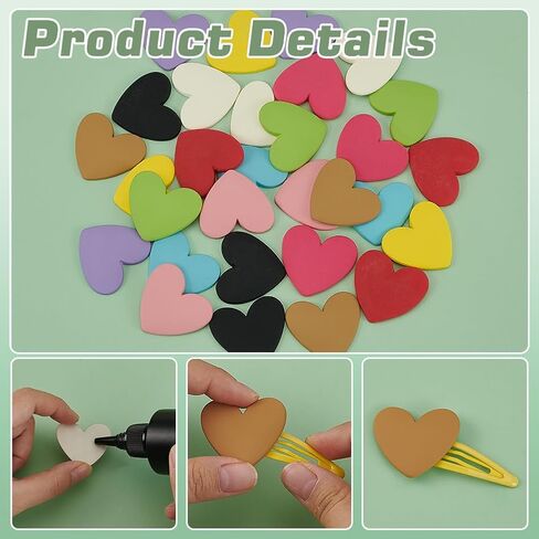 Fingerinspire 40 PCS 10 Colors Love Heart Flatback Resin Charms 1.2x1.4 inch flatback charms Love Heart Charms Resin Heart Flatback Resin in Saudi Arabia