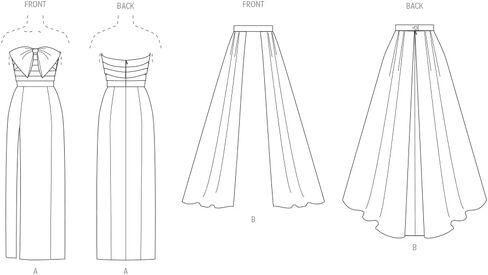 Miccall's Misses 'Overkirt و Slied Britless Dress Pattern Packet ، Design Code V2088 ، 18-20-22-24-26 ، Multicolored in Saudi Arabia
